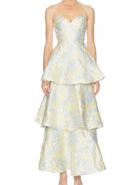 Elliatt Penelope Tiered Jacquard Gown